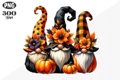 Halloween Gnomes Sublimation - Clipart PNG Design Product Image 1
