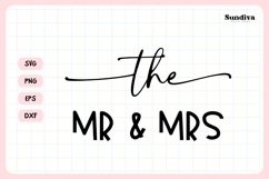 Wedding Sign Saying SVG | The Mr &amp; Mrs Product Image 3