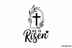 He is risen SVG | SVG Cut files | Cricut Product Image 1