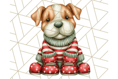 Christmas Animal Clipart, Festive Animals in Holiday Outfits Product Image 3