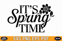 It&#039;s Spring Time SVG Design | SVG Cut files Product Image 1