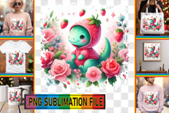 Timeless PNG TSHIRT Art, Cute Dino Product Image 1