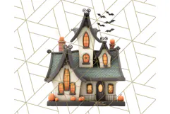 Retro Halloween Clipart Vintage PNG Graphics, 50s Holiday Product Image 3