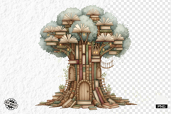 Summer Books Tree Clipart Product Image 1