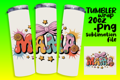 HIGH-QUALITY 20oz Tumbler PNG , Mama Product Image 1