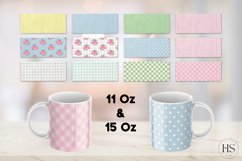 Shabby Chic Floral Wood Mug Sublimation PNG Bundle, Mug Wrap Product Image 2