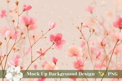 Flowers Background, Floral Background PNG, Nature Background Product Image 1