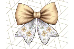 Fall Bow Clipart, Autumn Hair Bows PNG, Fall Ribbon Png Product Image 3
