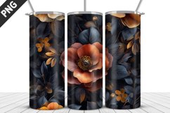 Rose Flowers Tumbler Wrap | Sublimation Design | Tumble PNG Product Image 4