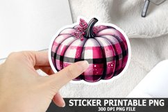 Halloween Pumpkin Sticker| Halloween Sticker PNG Design Product Image 1