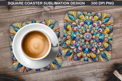 Summer Coaster Sublimation, Summer Coaster PNG Design Product Image 1