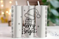 Merry & Bright Tumbler Wrap | Christmas Wrap Product Image 2