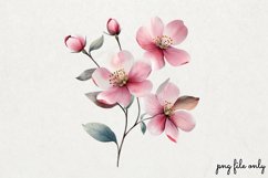 Wild flowers butterflies and dragonfly Clipart PNG Product Image 1