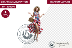 4th of July Character clipart, Patriotic Americana PNG Product Image 1