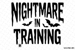 Nightmare in Training Svg | Halloween Svg | Svg Cut Files Product Image 1