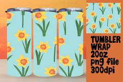 Pastel Boho Flower Extravaganza Tumbler Wrap Product Image 1
