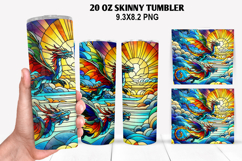 Skinny Tumbler 20oz Wrap Design, Summer Tumble PNG Design Product Image 1