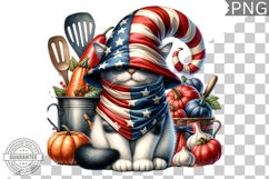 4th of July kitchen Cat Sublimation - 4th of July Cat Product Image 1