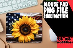 Vibrant Sunflower American Flag Sublimation Product Image 1