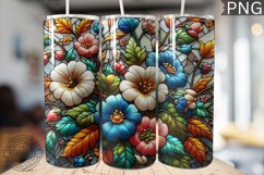 Embroidered Flowers Tumbler Wrap - High Quality 300 Dpi Product Image 1