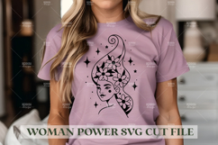 90 Woman Power SVG Design, Feminist SVG for Cutting Machine Product Image 6