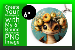 Elegant Circle Design for Sublimation , Dragon Product Image 1