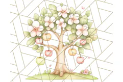 Pastel Farm Nursery PNG Clipart, Baby Animals And Elements Product Image 3