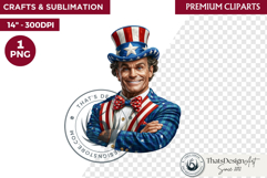4th of July PNG independence day Patriotic Americana clipart Product Image 1