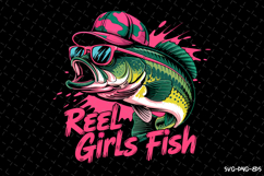 Reels Girls Fish Svg | Quotes Svg | Svg Cut Files Product Image 1