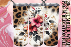 Enchanted reflections 20oz tumbler wrap, Leopard Prints Product Image 1