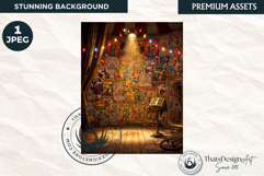 Horrific Carnival Backdrop Creepy Circus Halloween Product Image 1