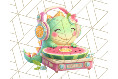 Tropical Fruit Party Animals PNG Clipart, Cute Summer Animal Product Image 3