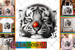 Cheerful TSHIRT Art Ideas PNG, Cute Animals Product Image 1