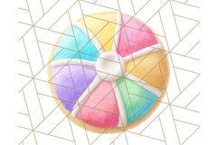 Summer Iced Cookie Clipart PNG, Cute Tropical Cookies Product Image 3