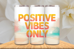 Positive Affirmations 20oz Tumbler wrap Inspirational Quotes Product Image 1