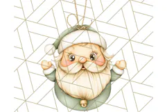 Vintage Christmas Ornaments and Presents PNG Holiday Clipart Product Image 3