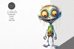 Halloween clipart, Zombie clipart, Kids Halloween Product Image 1