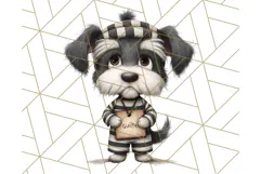Cute Animals in Jail Clipart PNG, Funny Prisoner Critters Product Image 3