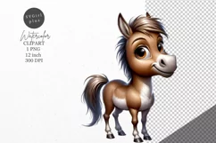Horse clipart, Animals clipart, Cute clipart Product Image 1