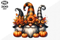 Halloween Gnomes Sublimation - Clipart PNG Design Product Image 1