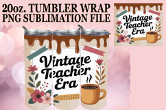 Sweet adventures 20oz tumbler wrap, Teacher Product Image 1