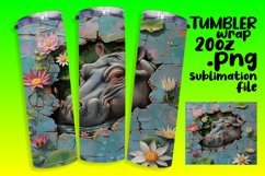 Tumbler Wrap: Cute Spring Animals in 3D Hole Product Image 1