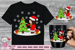 Baby Christmas Clip Art for Silhouette and Cricut Product Image 1