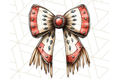 Western Style Bow PNG, Cute Cowboy, Cowgirl Coquette Png Product Image 3