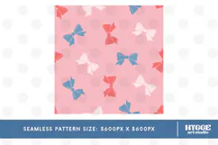 American 4th of July Patriotic Coquette Bow Seamless Pattern Product Image 2