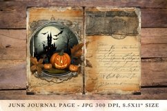 Printable Junk Journal Pages halloween castle 2 Product Image 1