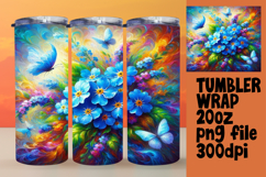 ARTISTIC 20oz Tumbler Template , Flowers Product Image 1