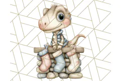 Christmas Dinosaur Party Png, Dino Clipart PNG Product Image 3