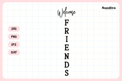 Porch Sign Saying SVG | Welcome Friends Product Image 3