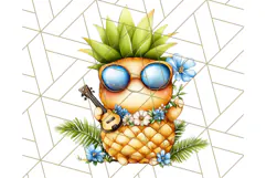 Tropical Tiki Friends PNG Clipart, Cute Summer Art Product Image 3